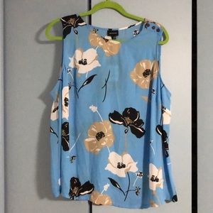 Who what wear 1x sleeveless blouse